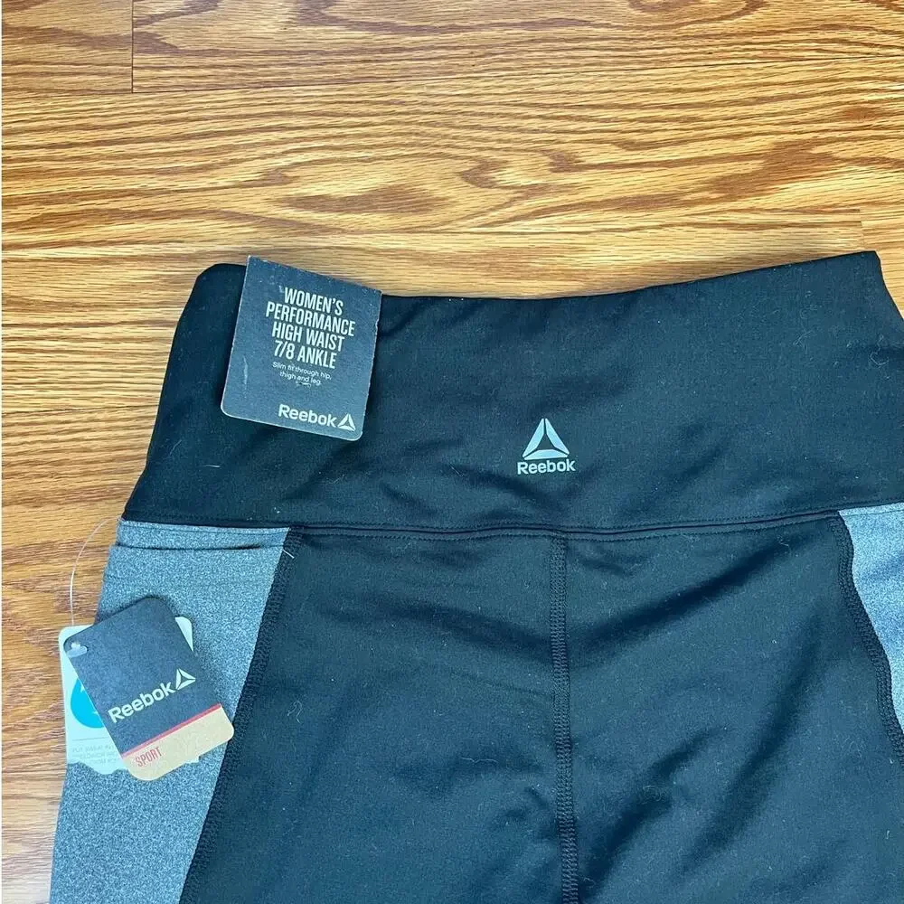 NWT Reebok Performance Sport High Waist 7/8 Ankle Leggings Sz S